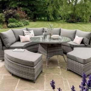 High-Quality Outdoor Three Piece Sectional in Starboard Snow